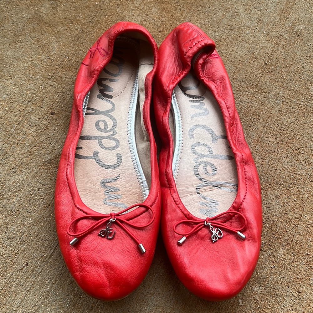 Sam Edelman Felicia flats 8.5 red